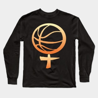 Women's basketball symbol Long Sleeve T-Shirt